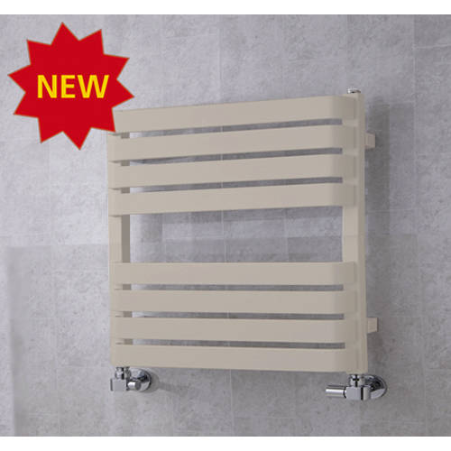 Larger image of Colour Heated Towel Rail & Wall Brackets 655x500 (Silk Grey).