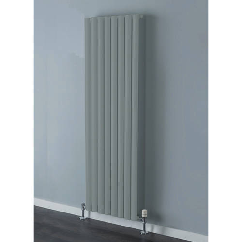 Larger image of Colour Tallis Single Vertical Radiator 1820x300mm (Traffic Grey).