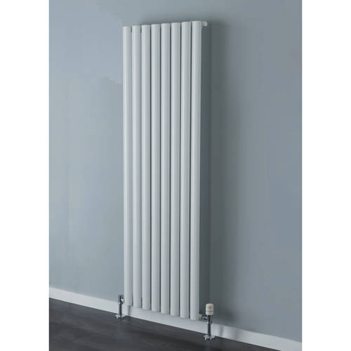 Larger image of Colour Tallis Single Vertical Radiator 1820x420mm (White).