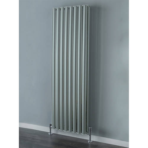 Larger image of Colour Tallis Double Vertical Radiator 1820x420mm (Traffic Grey).