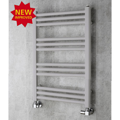 Larger image of Colour Heated Ladder Rail & Wall Brackets 759x500 (White Aluminium).