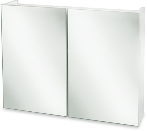 Example image of Croydex Cabinets Mirror Bathroom Cabinet. 2 Swivel Doors. 600x470x160mm.