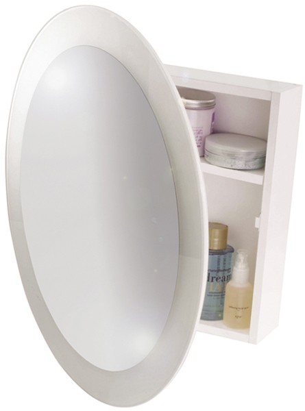Round Mirror Bathroom Cabinet, Circular Mirror Bathroom Cabinet Uk