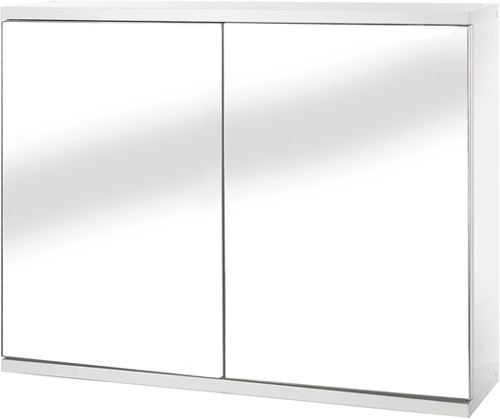 Larger image of Croydex Cabinets Mirror Bathroom Cabinet With 2 Doors.  600x450x140mm.