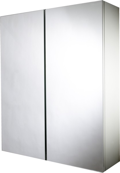 Larger image of Croydex Cabinets Mirror Bathroom Cabinet With 2 Doors.  530x640x155mm.