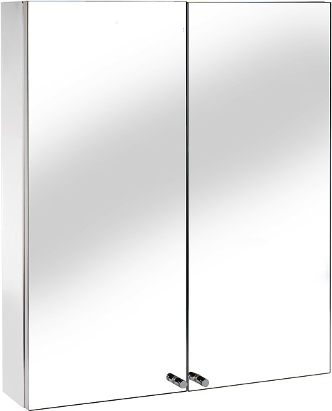 Larger image of Croydex Cabinets Mirror Bathroom Cabinet With 2 Doors. 500x670x120mm.
