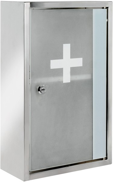 Larger image of Croydex Cabinets Lockable Medicine Cabinet. 250x400x120mm.