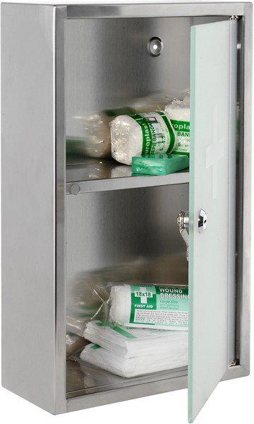 Example image of Croydex Cabinets Lockable Medicine Cabinet. 250x400x120mm.