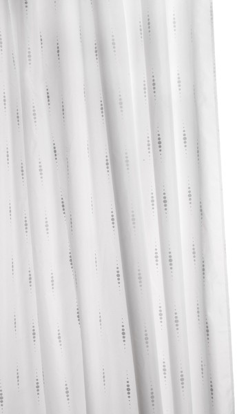 Larger image of Croydex Textile Hygiene Shower Curtain & Rings (Matrix, 1800mm).