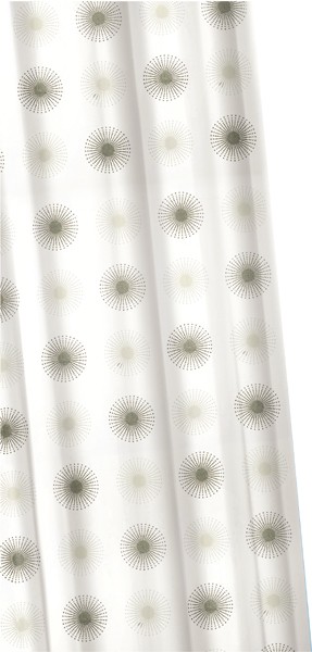 Larger image of Croydex Textile Shower Curtain & Rings (Starburst, 1800mm).