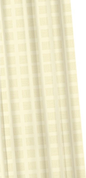 Larger image of Croydex Textile Shower Curtain & Rings (Weave Ivory, 1800mm).
