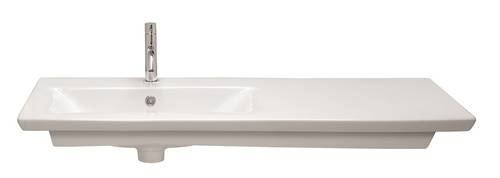 Example image of Crosswater Arena Vanity Unit With Ceramic Basin (1000mm, Grey Matt, LH).