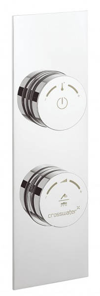 Example image of Crosswater Duo Digital Showers Atoll Pack With Slide Rail & Round Head.