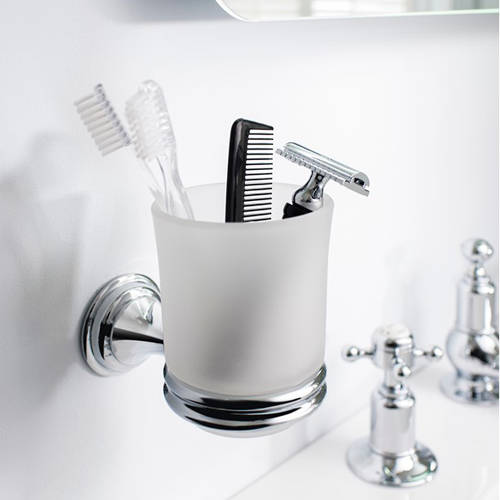 Example image of Crosswater Belgravia Bathroom Accessories Pack 3 (Chrome).