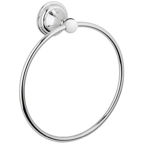 Larger image of Crosswater Belgravia Towel Ring (Chrome).