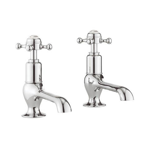 Crosswater Belgravia Long Nose Basin Taps (Crosshead, Chrome).