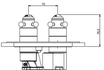 Technical image of Crosswater Belgravia Crossbox 1 Outlet Shower Valve (Chrome).