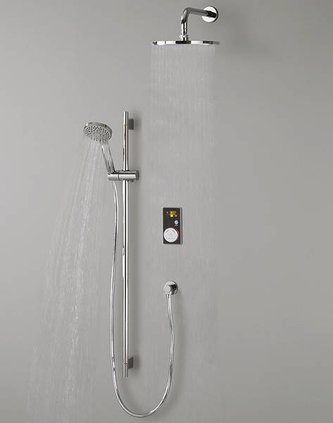 Larger image of Crosswater Elite Digital Showers Brooklands Digital Shower Pack (Black).