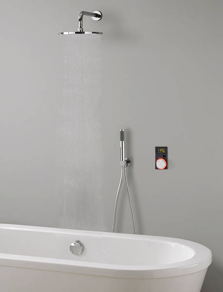 Larger image of Crosswater Elite Digital Showers Carrera Shower & Bath Filler Pack (Black).