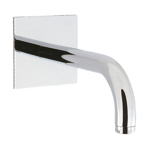 Larger image of Crosswater Design Bath Spout With Square Back Plate (Chrome).
