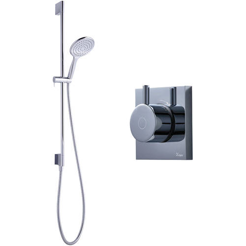 Larger image of Crosswater Kai Lever Showers Digital Shower With Slide Rail Kit (LP).