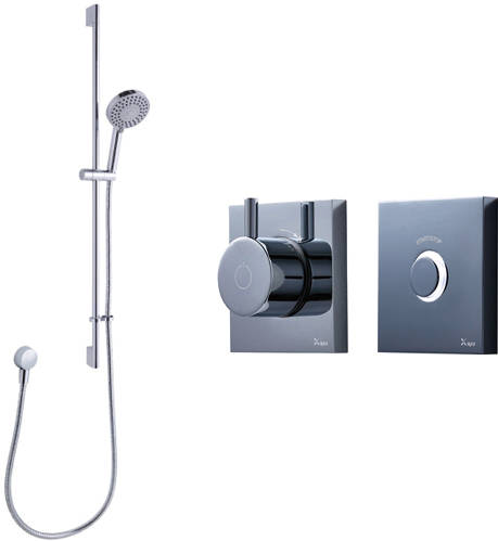 Larger image of Crosswater Kai Lever Showers Digital Shower Pack 03 With Remote (LP).