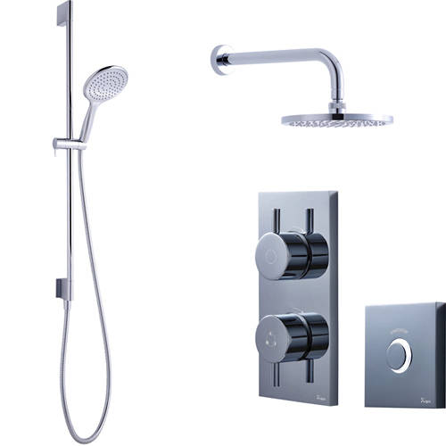 Larger image of Crosswater Kai Lever Showers Digital Shower Pack 04 With Remote (LP).