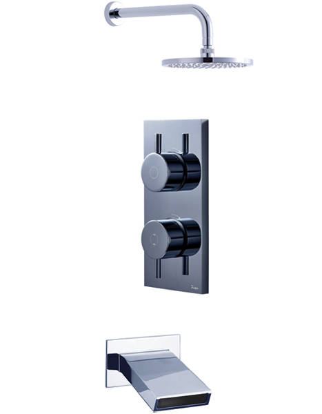 Larger image of Crosswater Kai Lever Showers Digital Shower, Head & Slip Bath Spout (HP).