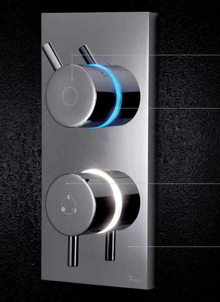 Example image of Crosswater Kai Lever Showers Digital Shower, Head & Slip Bath Spout (HP).