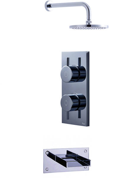 Larger image of Crosswater Kai Lever Showers Digital Shower, Head & Bath Spout (LP).