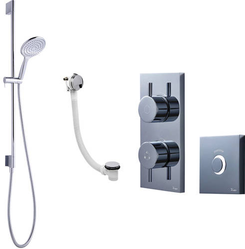 Larger image of Crosswater Kai Lever Showers Digital Shower Pack 08 With Remote (LP).