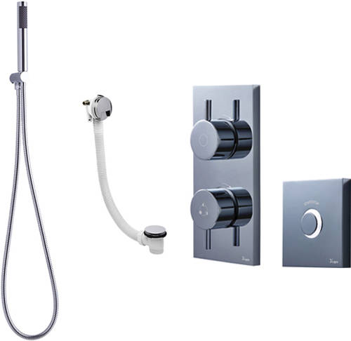 Larger image of Crosswater Kai Lever Showers Digital Shower Pack 10 With Remote (LP).