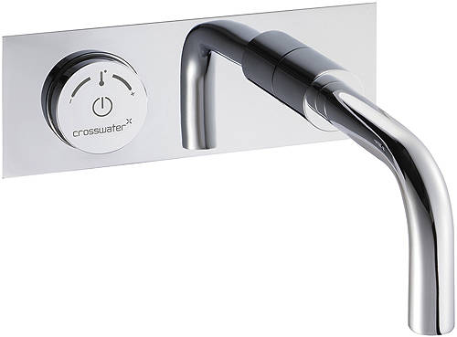 Larger image of Crosswater Digital Basin Taps Digital Wall Mounted Basin Tap With Short Spout.