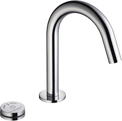 Example image of Crosswater Digital Basin Taps Pro Digital Deck Mounted Basin Mixer Tap.