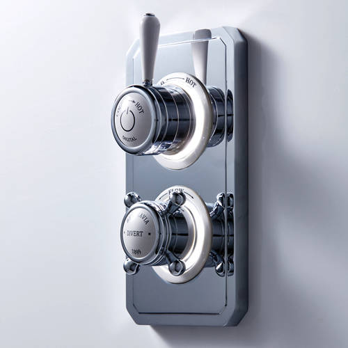 Larger image of Crosswater Belgravia Digital Dual Digital Shower & Bath Valve (L-Head, HP).