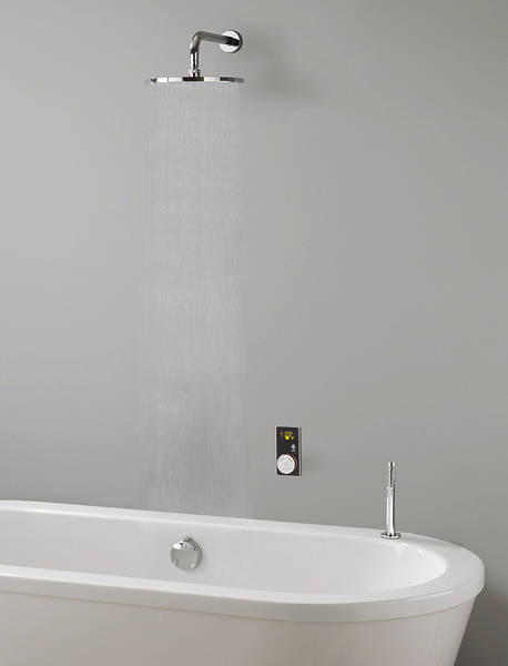 Larger image of Crosswater Elite Digital Showers Evoke Shower & Bath Filler Pack (Black).