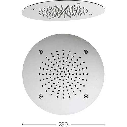 Crosswater Showers Recessed Round Shower Head (280Mm).