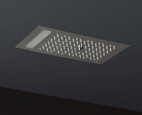 Example image of Crosswater Illuminated Revive Mini Shower Head & LED Lights (300x200mm).