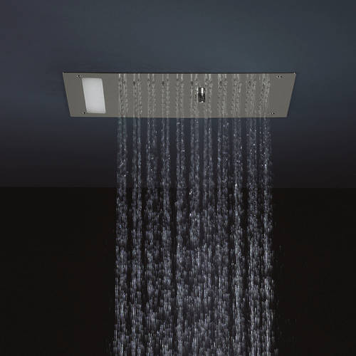 Example image of Crosswater Illuminated Revive Mini Shower Head & LED Lights (300x200mm).