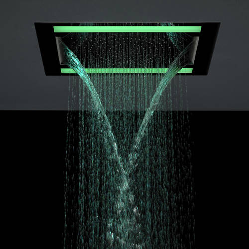 Crosswater Illuminated Rio Revive Shower Head & Led Lights (600X400mm).