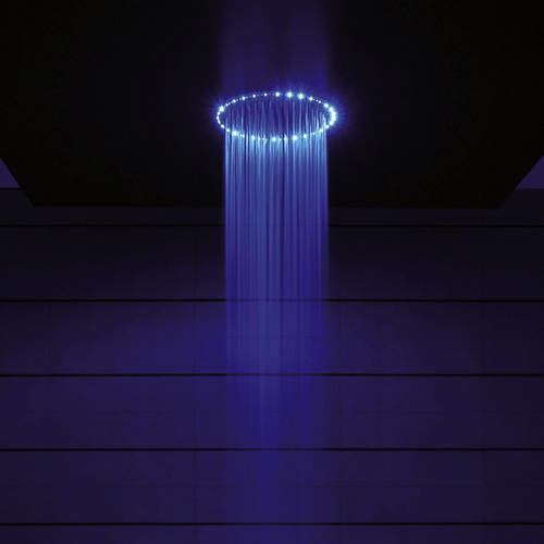 Crosswater Blue Illuminated Rio Led Shower Head (240Mm Diameter).