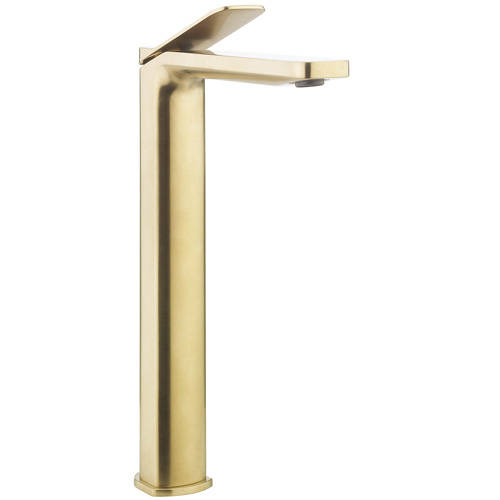 Crosswater Glide Ii Tall Basin Mixer Tap (Brushed Brass).