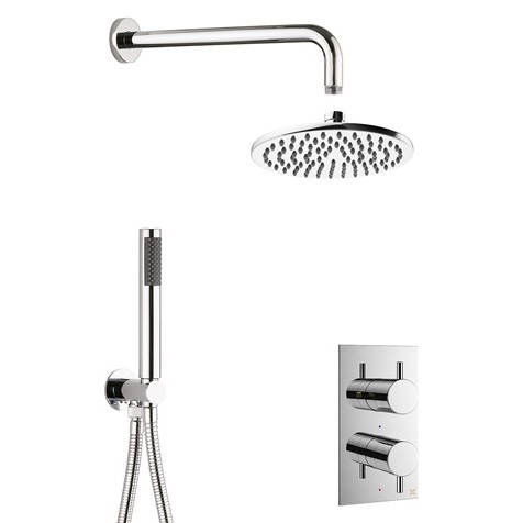 Crosswater Mpro 2 Outlet 2 Handle Shower Bundle (Chrome).