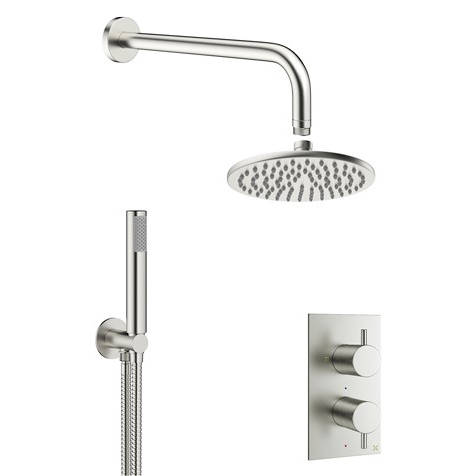 Crosswater Mpro 2 Outlet 2 Handle Shower Bundle (Brushed Steel).