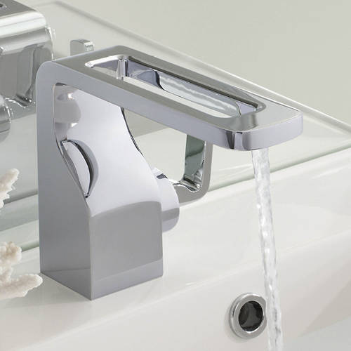 Example image of Crosswater KH Zero 1 Basin Mixer Tap With Lever Handle (Chrome).