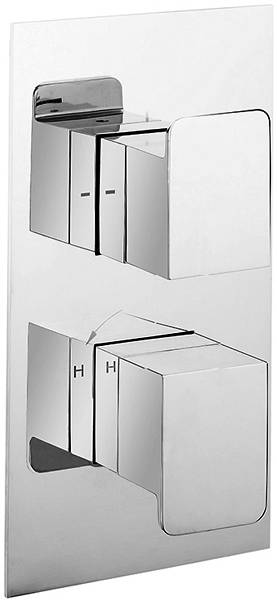 Larger image of Crosswater KH Zero 3 Thermostatic Shower Valve With Diverter (2 Outlets).