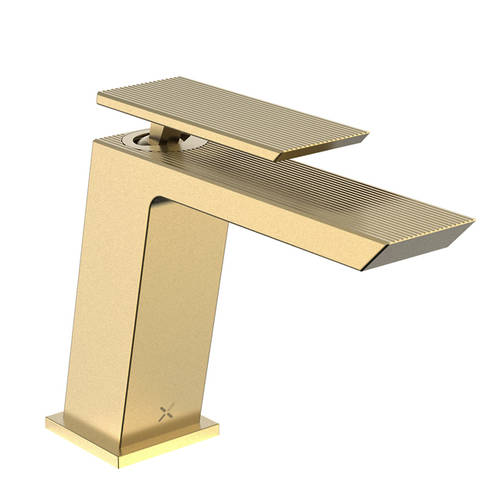 Larger image of Crosswater Limit Mono Basin Mixer Tap (Brushed Brass).