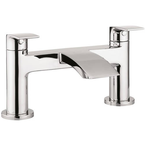 Crosswater Flow Bath Filler Tap (Chrome).