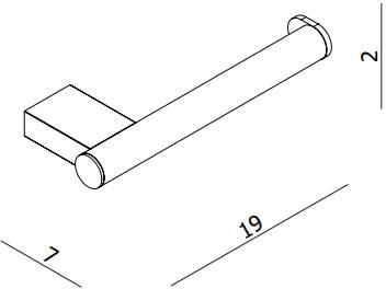 Technical image of Crosswater Mike Pro Wall Mounted Bathroom Accessories Set (Pack A2).