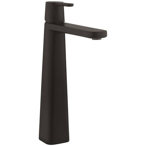 Crosswater Black Marvel Tall Basin Mixer Tap (Matt ).